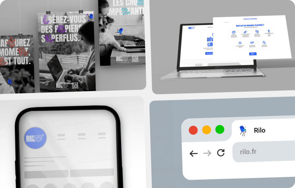 Branding complet de la plateforme Rilo