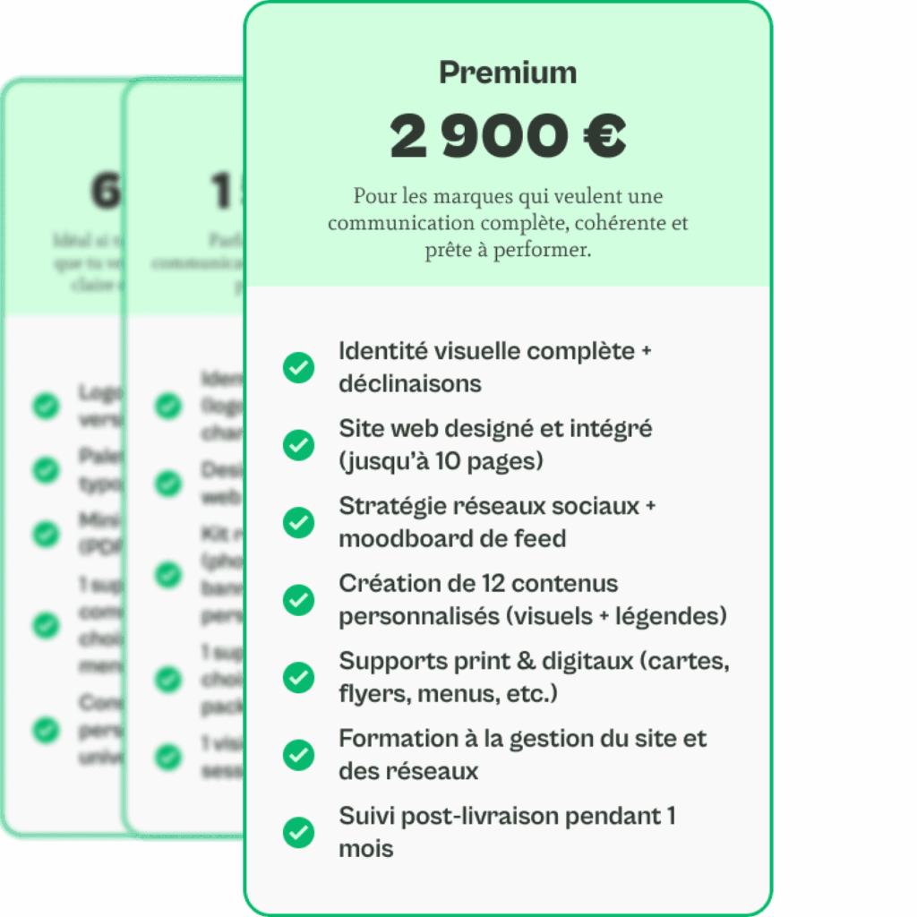 Pack premium communication visuelle clé en main