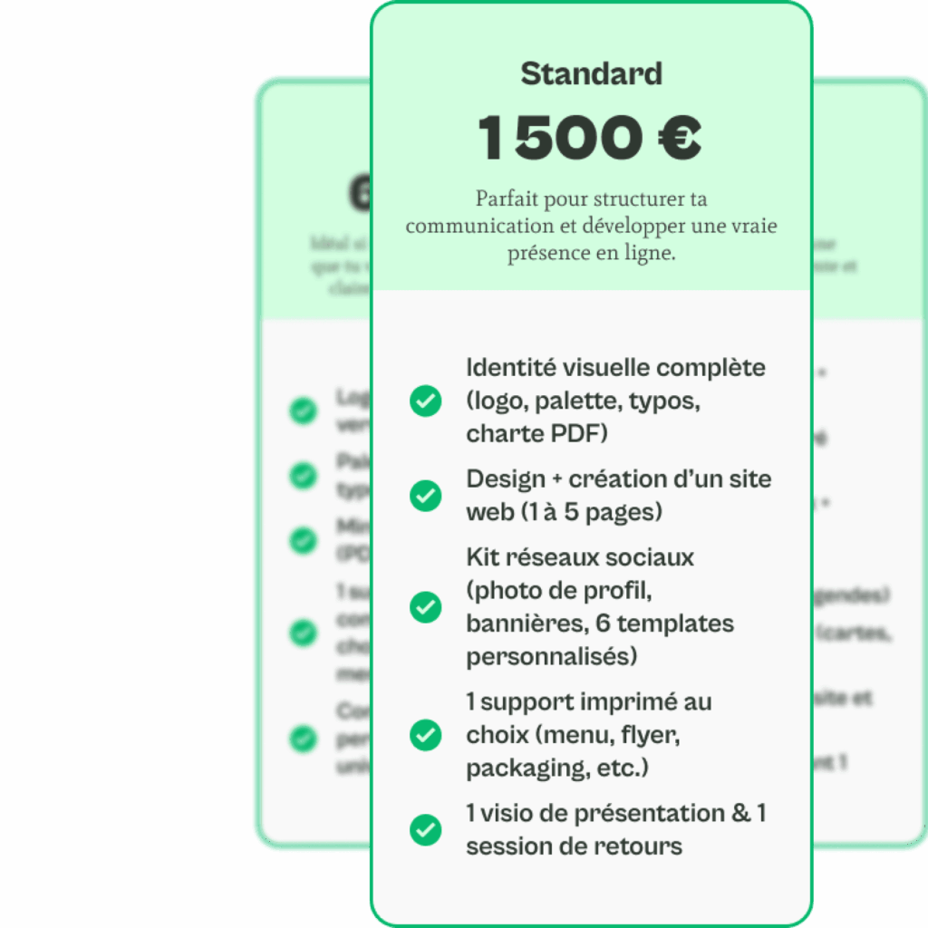 Pack communication visuelle avec site internet