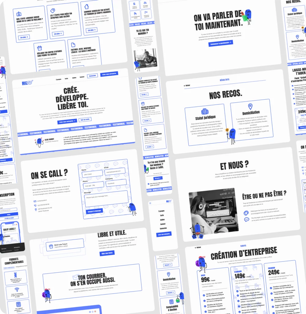Site internet vitrine plateforme Rilo