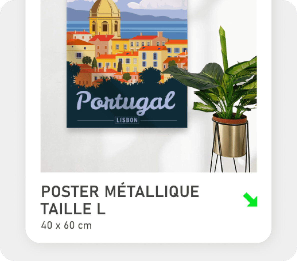Création Landing page Je décore Poster Métallique