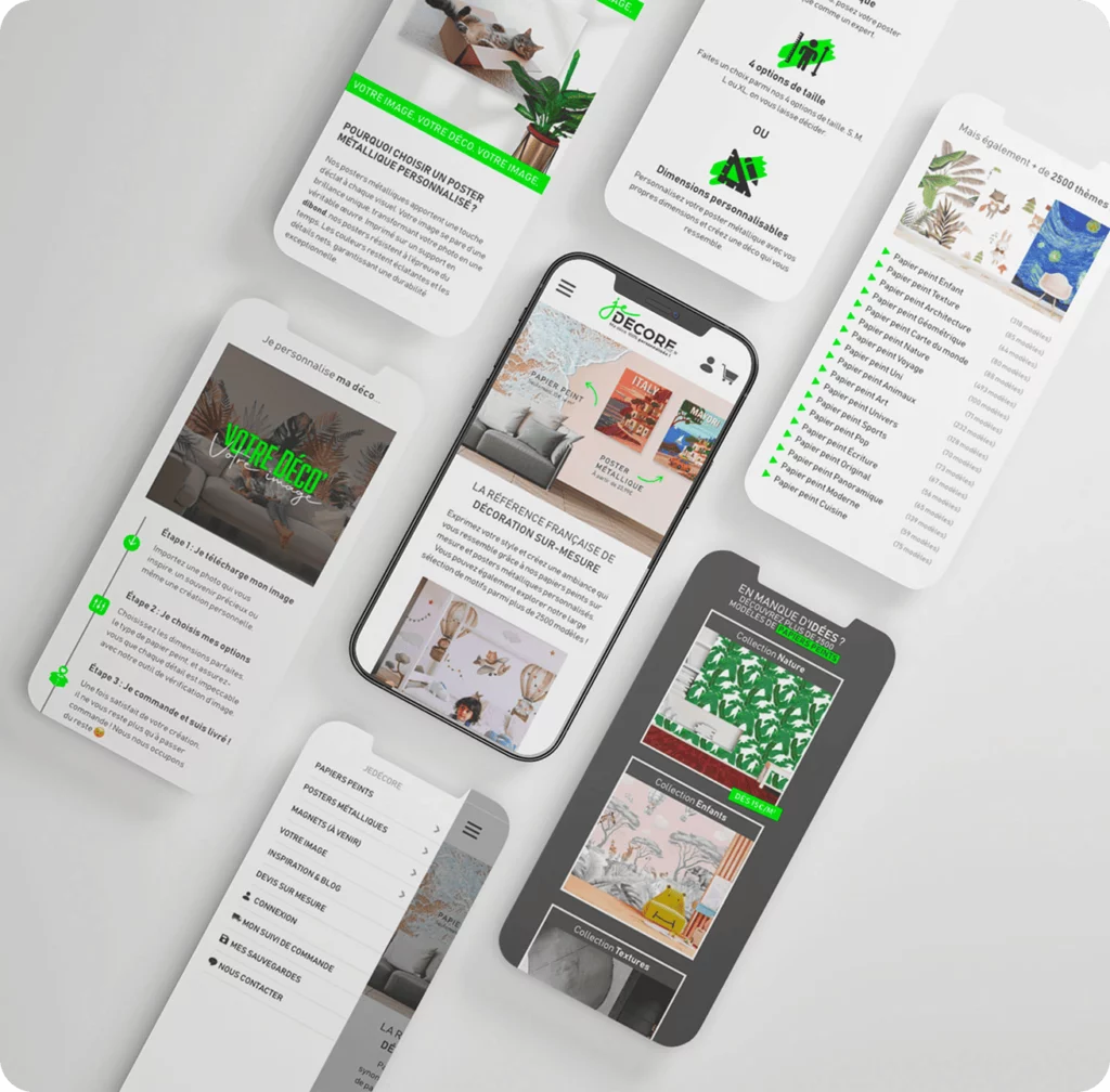 Refonte web responsive Je Décore