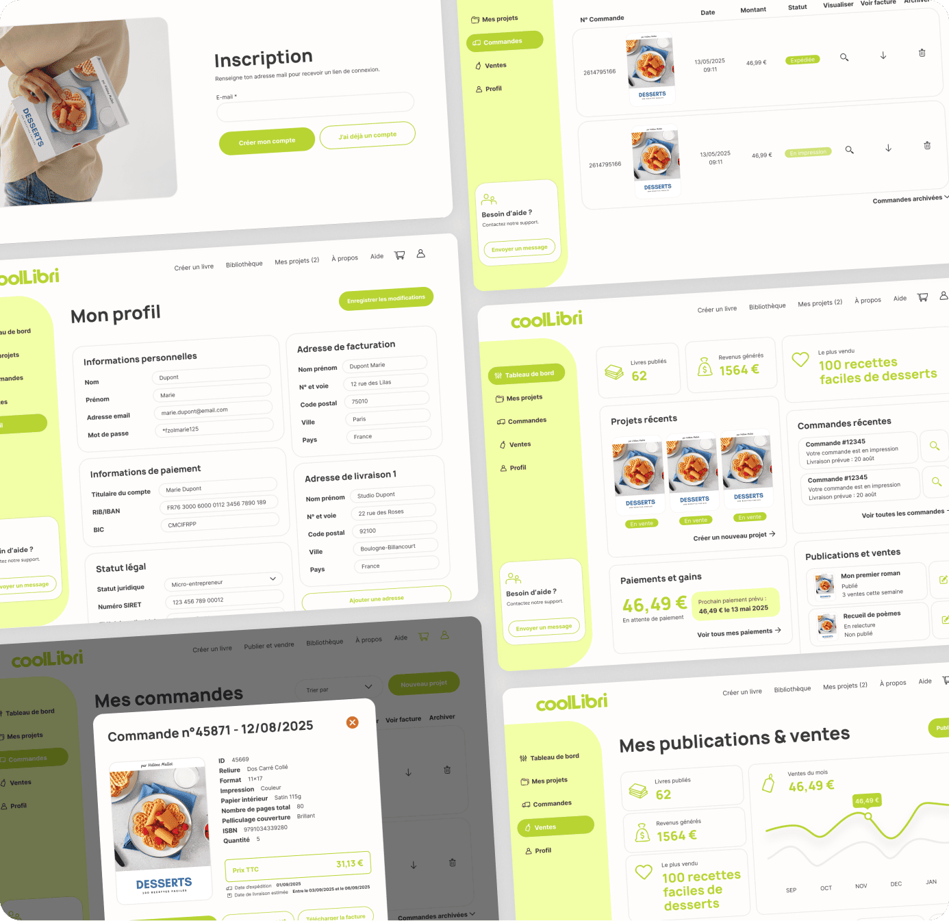 espace membre web design refonte ux
