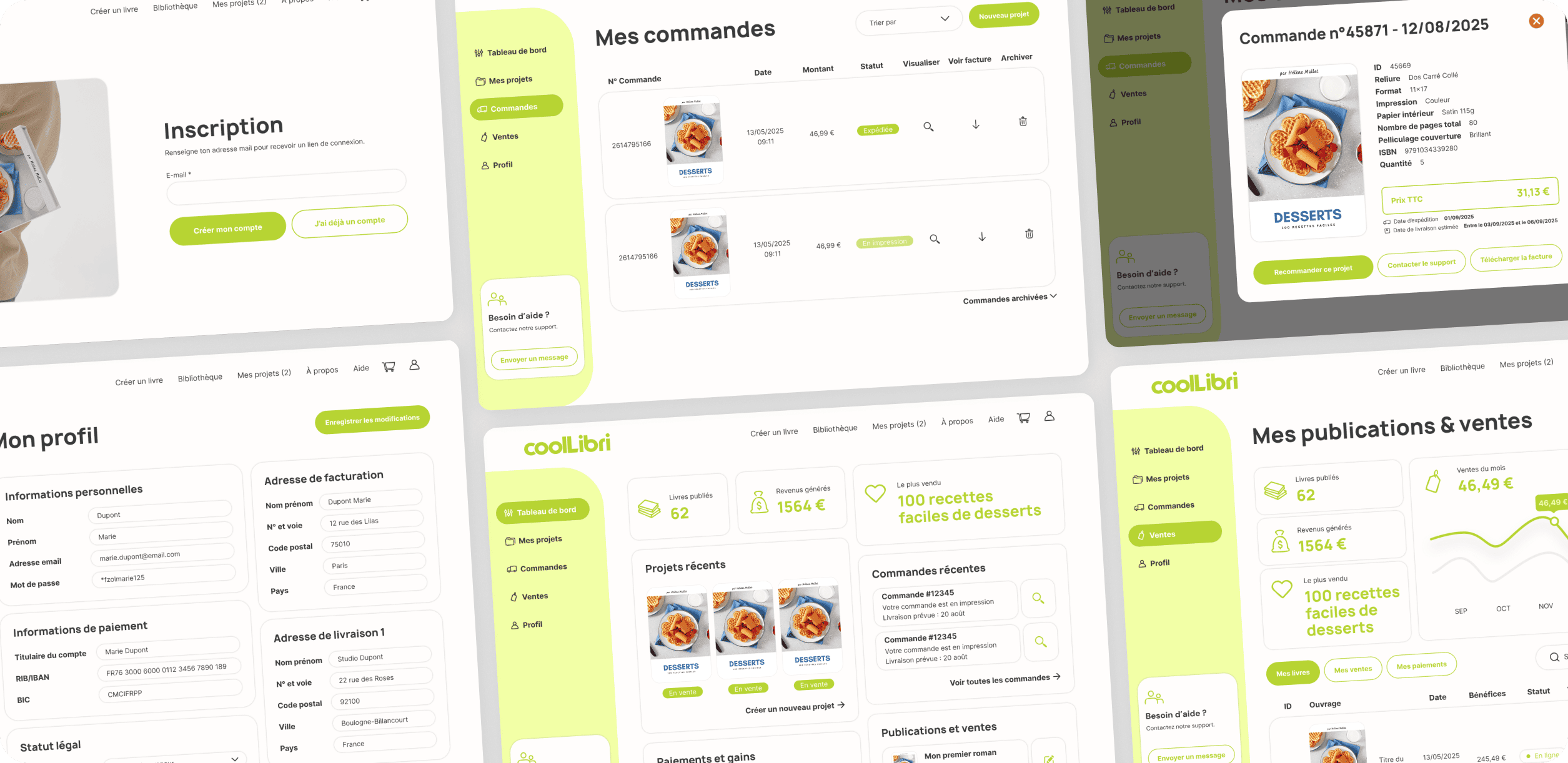 espace membre web design refonte ux